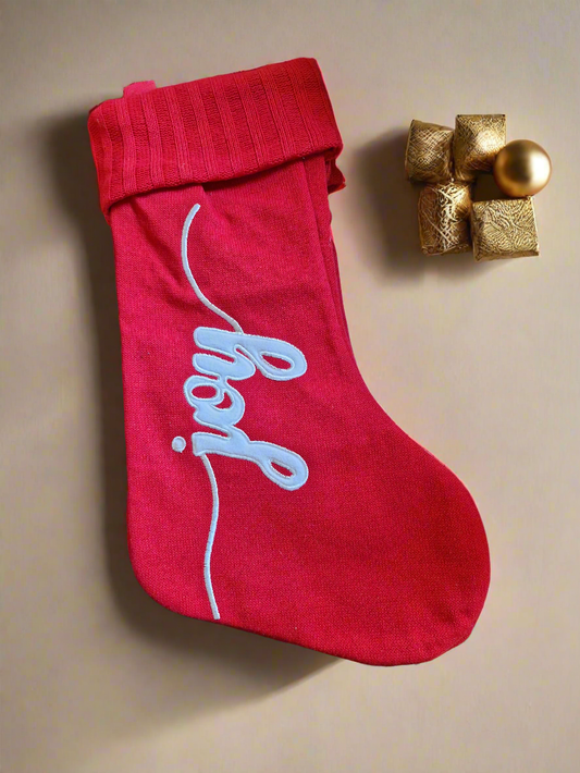 Christmas joy stocking