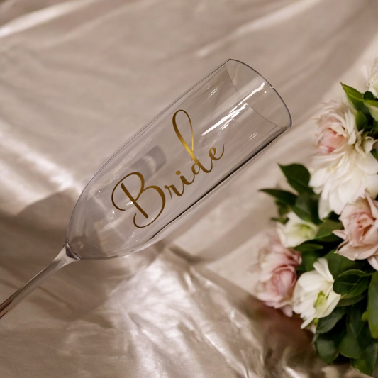 Personalised champagne flute